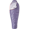 Big Agnes Women's Anthracite 20 Degree Synthetic Sleeping Bag in Lavender open