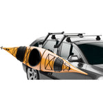 Thule Hullavator Pro Kayak Roof Rack with a kayak loaded on side