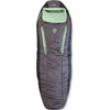 Nemo Women's Forte Endless Promise 35 Synthetic Sleeping Bag in Plum Gray/Celadon Green open