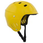 NRS Chaos Full-Cut Kayak Helmet in Yellow angle
