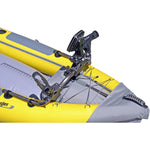 Advanced Elements StraitEdge Angler Inflatable Kayak in Yellow/Gray acces from in use