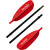 Aqua-Bound Sting Ray Fiberglass 4-Piece Kayak Paddle in Sunset Red pieces
