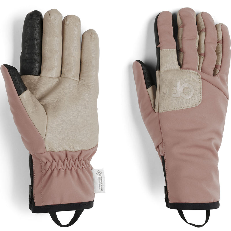 Outdoor Research Women's Stormtracker Sensor Gloves in Cinnamon pair