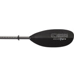 Bending Branches Angler Pro Carbon Straight Shaft 2-Piece Kayak Paddle in Black blade face