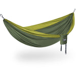 Eagles Nest Outfitters DoubleNest Hammock in Olive/Melon angle