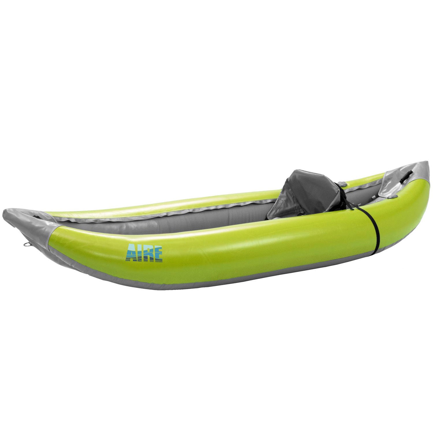 AIRE Outfitter I Inflatable Kayak in lime angle