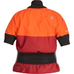 NRS Women's Stratos Shorty Semi-Dry Paddling Jacket in Poppy/Vino back