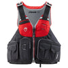 NRS Chinook OS Fishing Lifejacket (PFD) in Red front