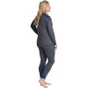 NRS Women's Expedition Weight Pants in Dark Shadow model back