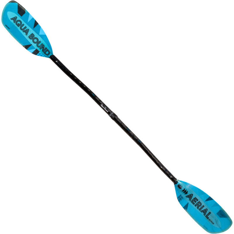 Aqua-Bound Aerial Minor Fiberglass Versa-Lok Bent Shaft 4-Piece Kayak Paddle in Blue full