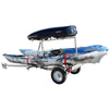 Malone MicroSport LowBed 2 Boat Trailer with 2nd Tier with kayak loaded left