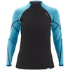 NRS Women's HydroSkin 1.0 L/S Shirt in Black front