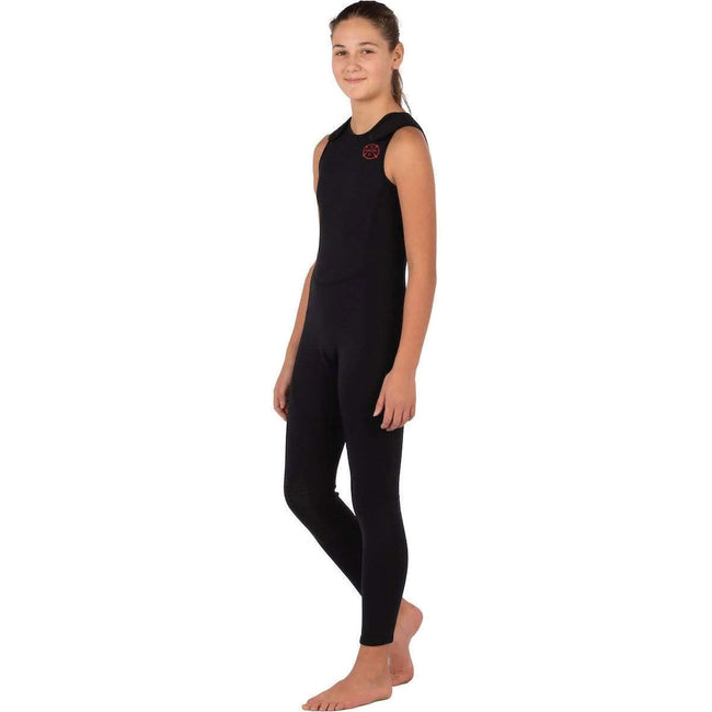 Level Six Youth Farmer John Wetsuit in Black angle
