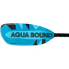 Aqua-Bound Aerial Minor Fiberglass Versa-Lok Straight Shaft 2-Piece Kayak Paddle in Blue left balde frontside