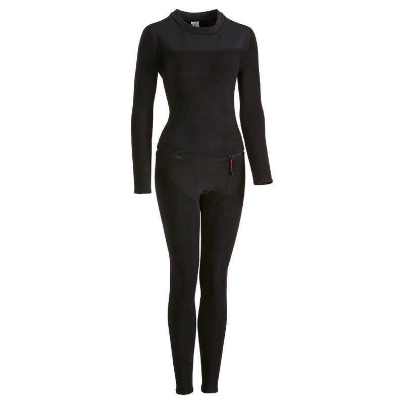 IR Women's Thick Skin Union Suit in Black front view