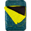 Nemo Jazz Double 30 Degree Synthetic Sleeping Bag in Lagoon/Lumen draft collar