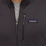 Patagonia Men's R1 Daily Jacket in Ink Black/Black X-Dye model zipper