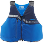 NRS Vista Youth Lifejacket (PFD) in Blue front