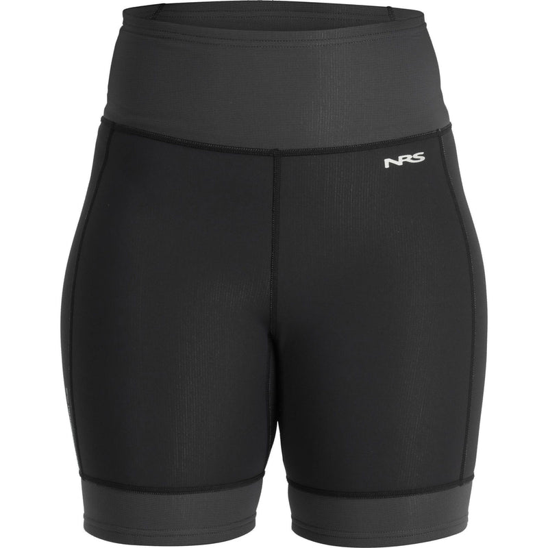NRS Women's HydroSkin 0.5 Shorts in Black/Graphite front