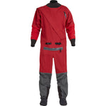 NRS Men's Explorer Semi-Dry Suit in Red front