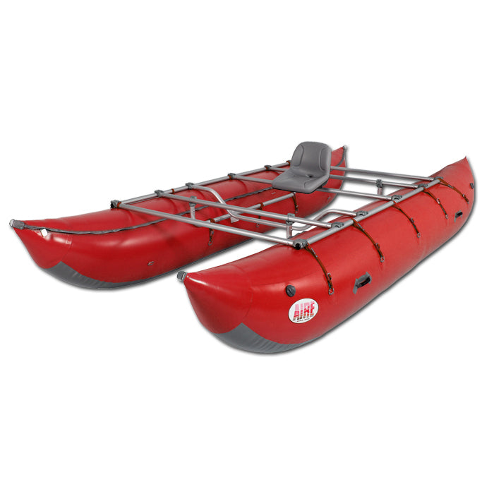 AIRE Lion 14' Cataraft in Red angle