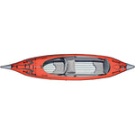 Advanced Elements AdvancedFrame Convertible Inflatable Kayak in Red/Gray front