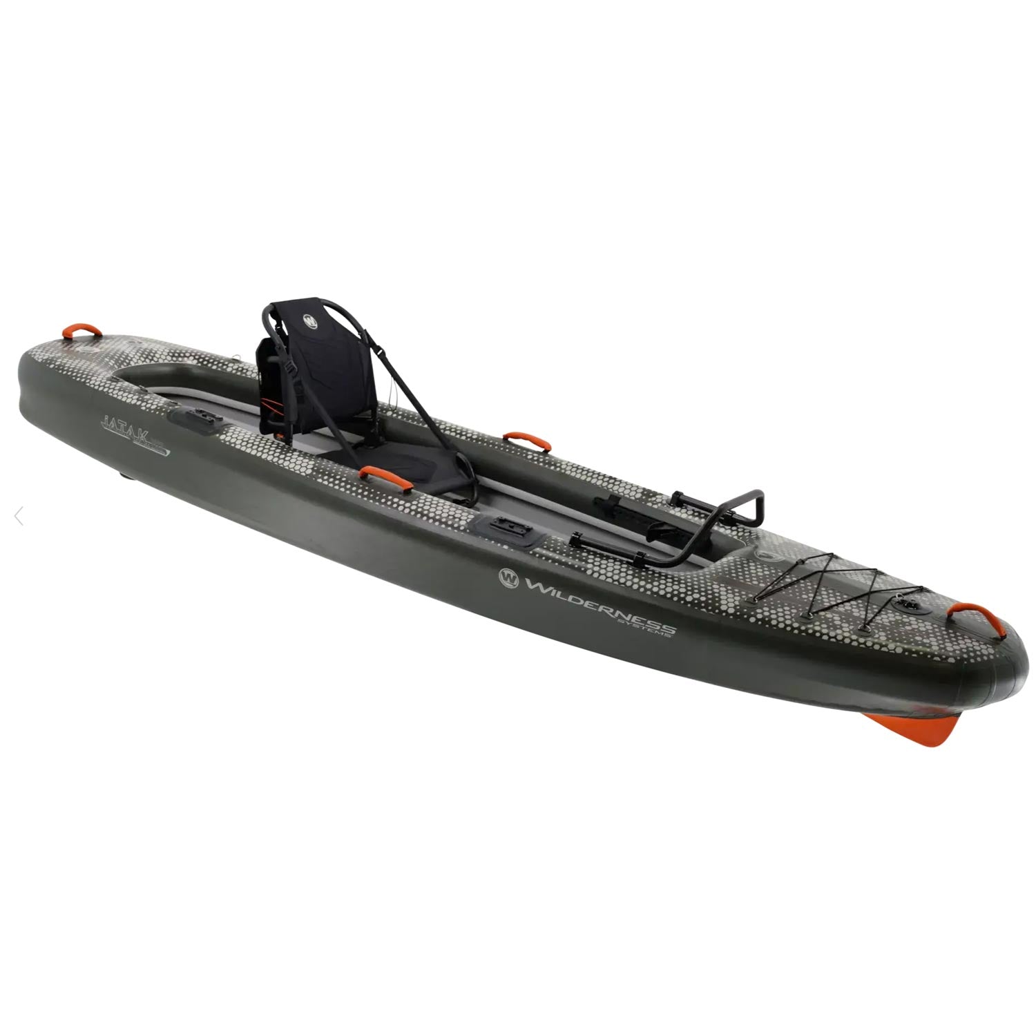 Wilderness Systems iATAK 110 Inflatable Fishing Kayak Digital Camo angle view