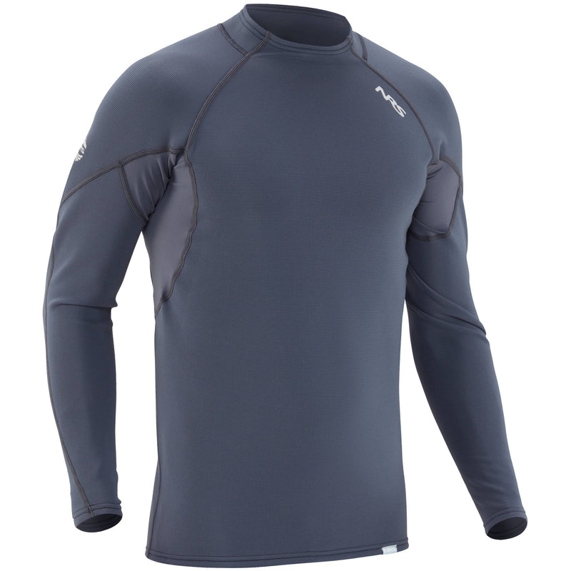 NRS Men's HydroSkin 0.5 Long Sleeve Shirt in Dark Shadow right