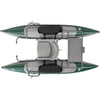 Outcast PAC 800FS Pontoon Boat in Green/Gray top
