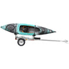 Malone MicroSport 2-Boat FoldAway-J Kayak Trailer Package with boats loaded side view