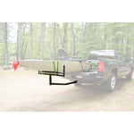 Malone Axis Angler Truck Bed Extender Package with kayak loaded right