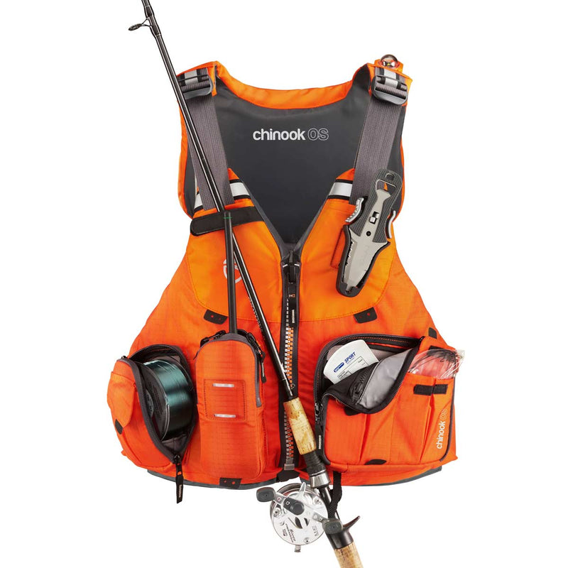 NRS Chinook Unisex PFD Foam Fishing Kayak Life Jacket, Size XL/XXL