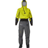 NRS Men's Navigator GORE-TEX Pro Semi-Dry Suit in Chartreuse front