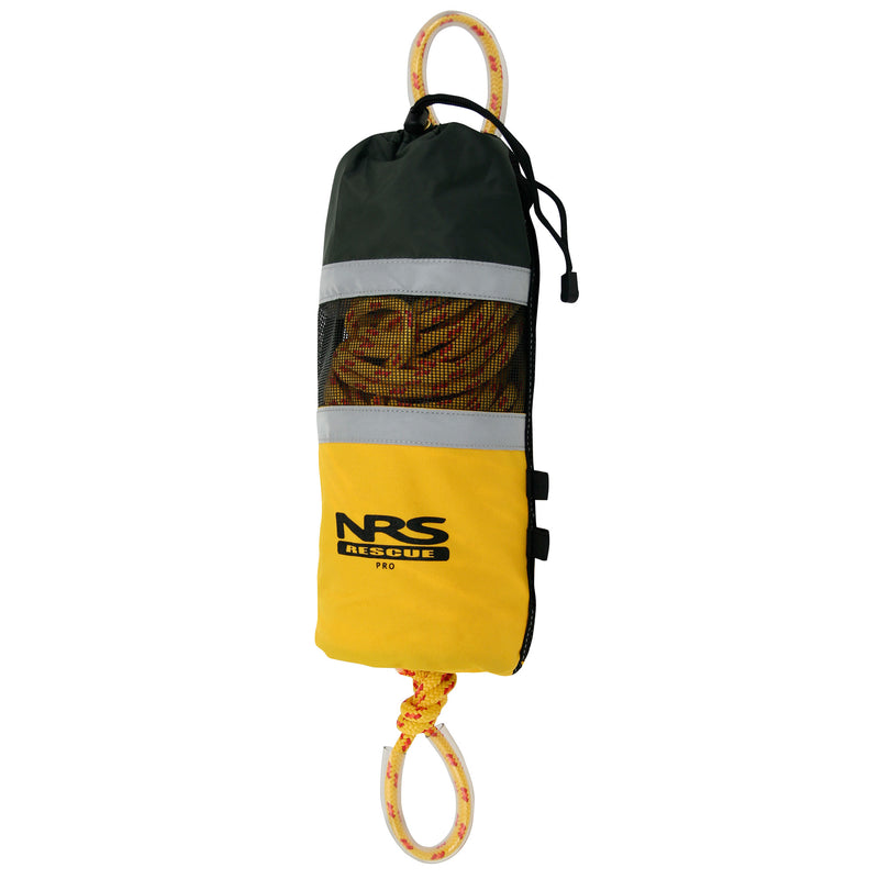 NRS Pro Rescue 3/8 Spectra Throw Rope in Yellow front