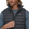 Patagonia Men's Down Sweater Vest in Black model zipper