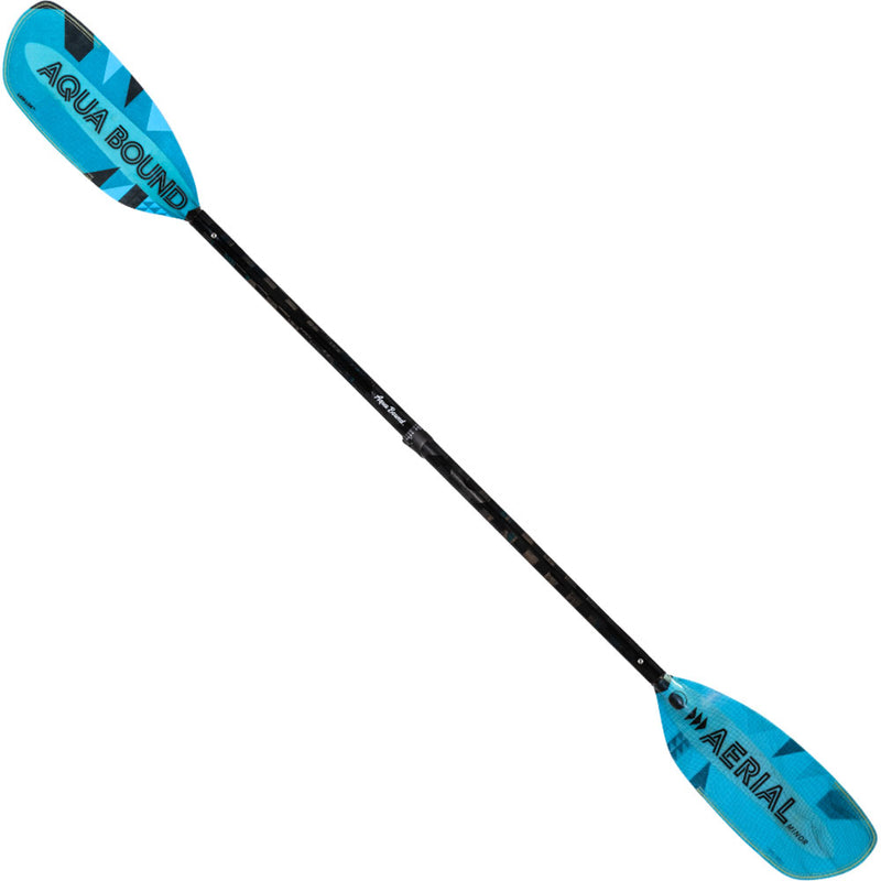 Aqua-Bound Aerial Minor Fiberglass Versa-Lok Straight Shaft 4-Piece Kayak Paddle in Blue full
