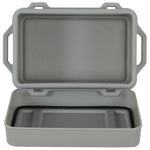 NRS Boulder Camping Dry Box in Gray open