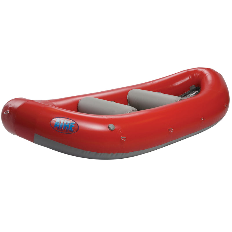 AIRE Puma Self-Bailing Raft w/ 2 Thwarts in Red angle