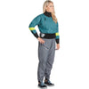 NRS Women's Stratos Semi-Dry Paddling Jacket in Mediterranea model front