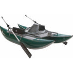 Outcast PAC 900FS Pontoon Boat in Green/Gray right