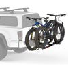Yakima HoldUp Evo 2 Bike HItch Rack with mountain bikes loaded