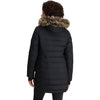 Outdoor Research Women's Coze Lux Down Parka in Black model back view