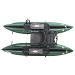 Outcast Fish Cat Panther Pontoon Boat in Green top