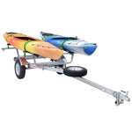 Malone MicroSport 2-Boat MegaWing Kayak Trailer Package with kayak loaded