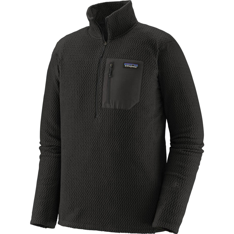 Patagonia Men's R1 Air Zip Neck Shirt in Black front
