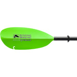 Bending Branches Angler Classic 2-Piece Kayak Fishing Paddle in Electric Green left face blade