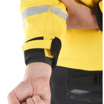 Level Six Rescue Pro Ice Dry Suit in Yellow wrist closure