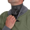 NRS Men's Phenom GORE-TEX Pro Dry Suit in Olive model neck gasket