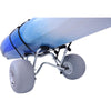 Malone Clipper TRX-S Deluxe Balloon Wheel Kayak/Canoe Cart with kayak loaded bottom view