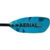 Aqua-Bound Aerial Minor Fiberglass Versa-Lok Straight Shaft 2-Piece Kayak Paddle in Blue right blade frontside